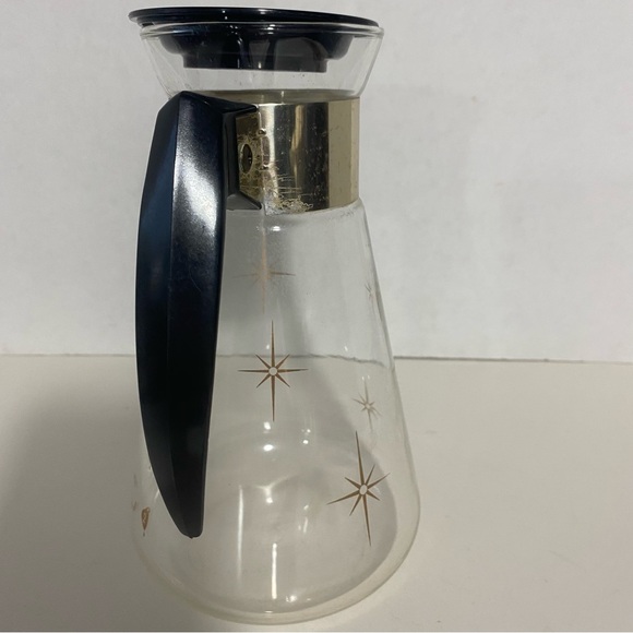 Vintage corning, Pyrex gold atomic starburst glass coffee carafe 6 cup - Picture 4 of 5